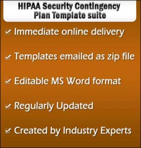 HIPAA Security Contingency Plan Template