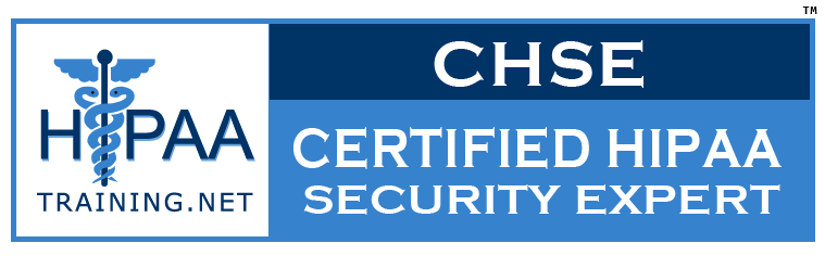 Certified HIPAA Security Expert Logo