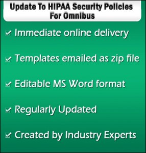 HIPAA Security Policies for Omnibus