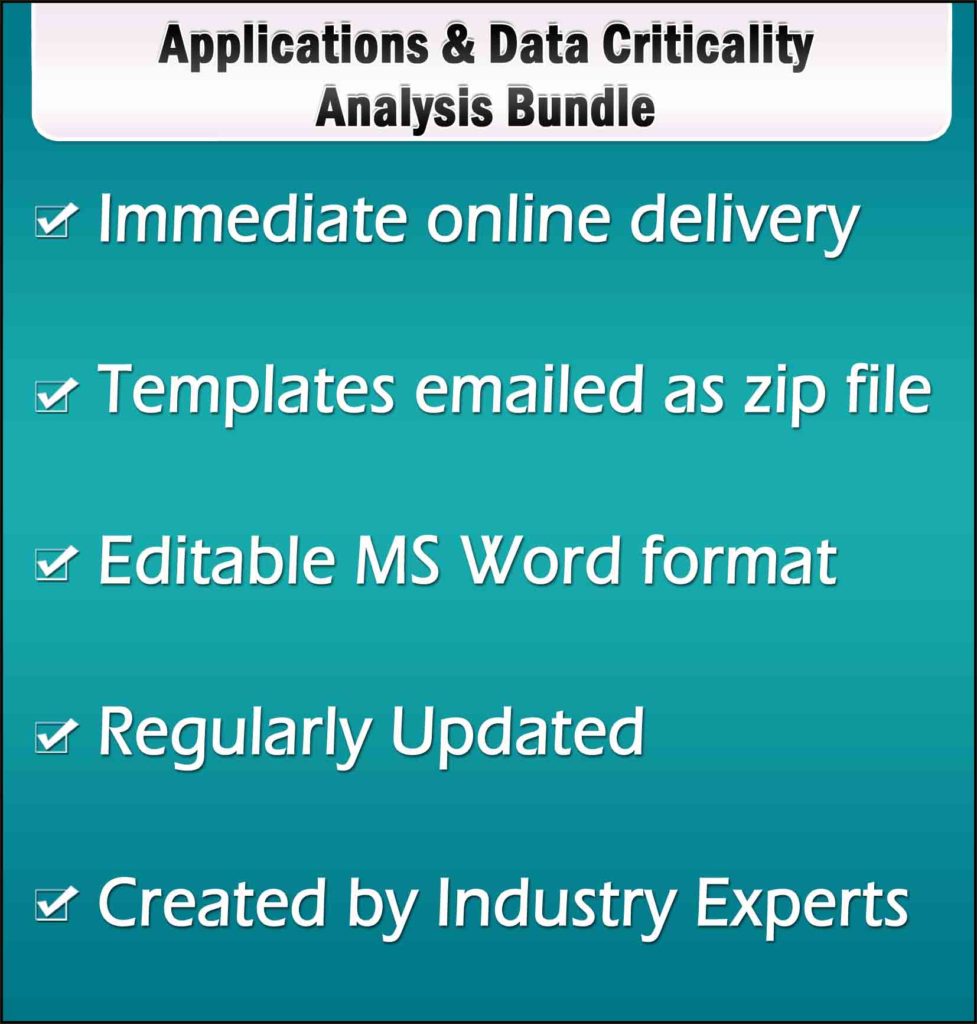 Application & Data Criticality Analysis