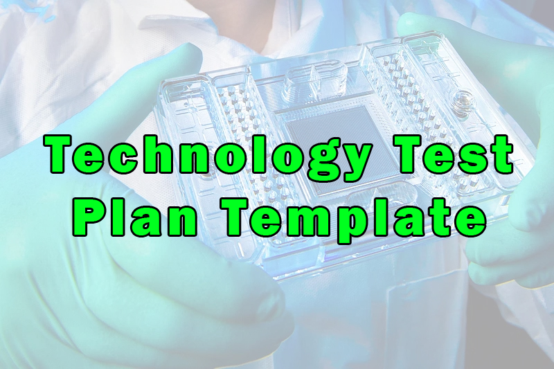 Technology Test Plan Template 