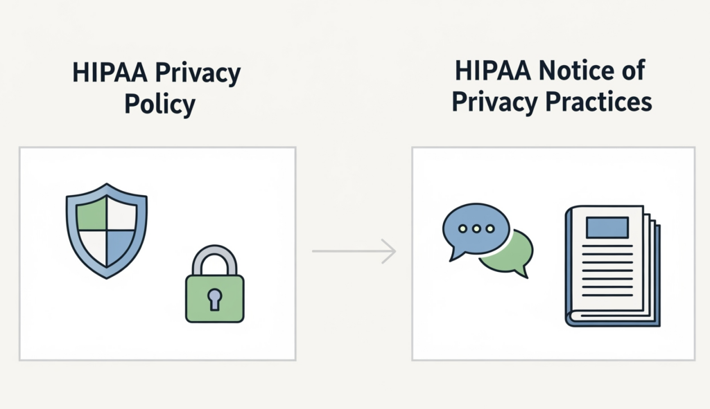 HIPAA Privacy Policy vs. HIPAA Notice of Privacy Practices