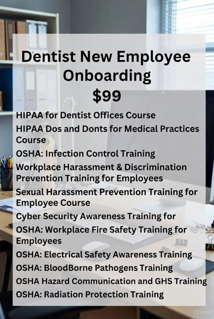 Dentist New Employee Onboarding