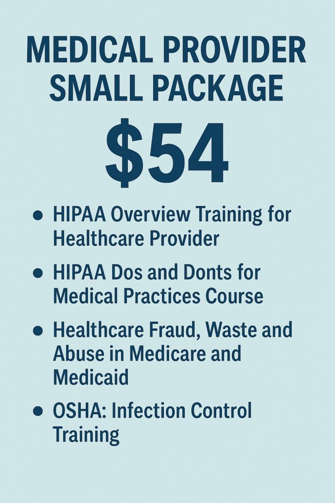 Medical Provider Small Package