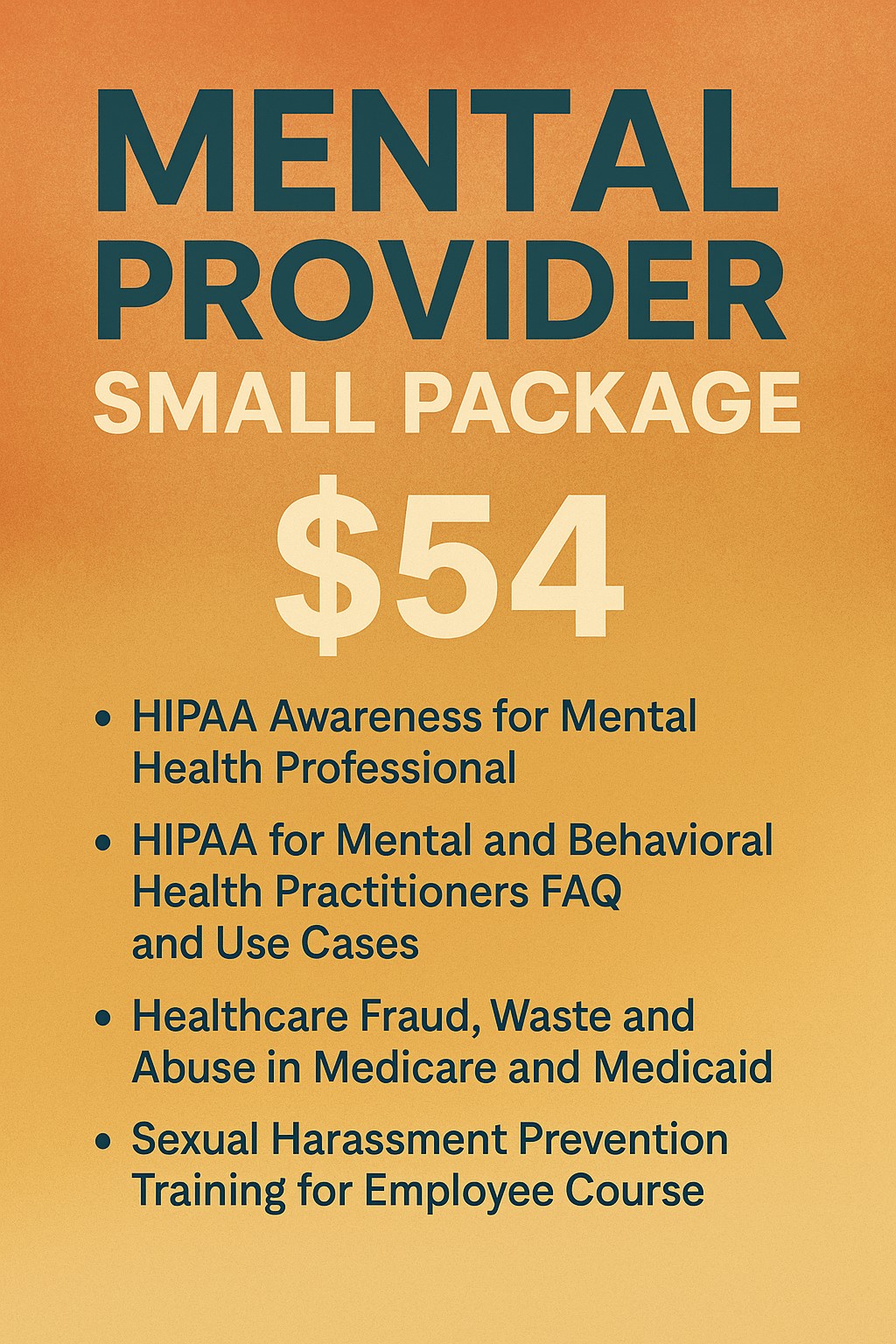 Mental Provider Small Package